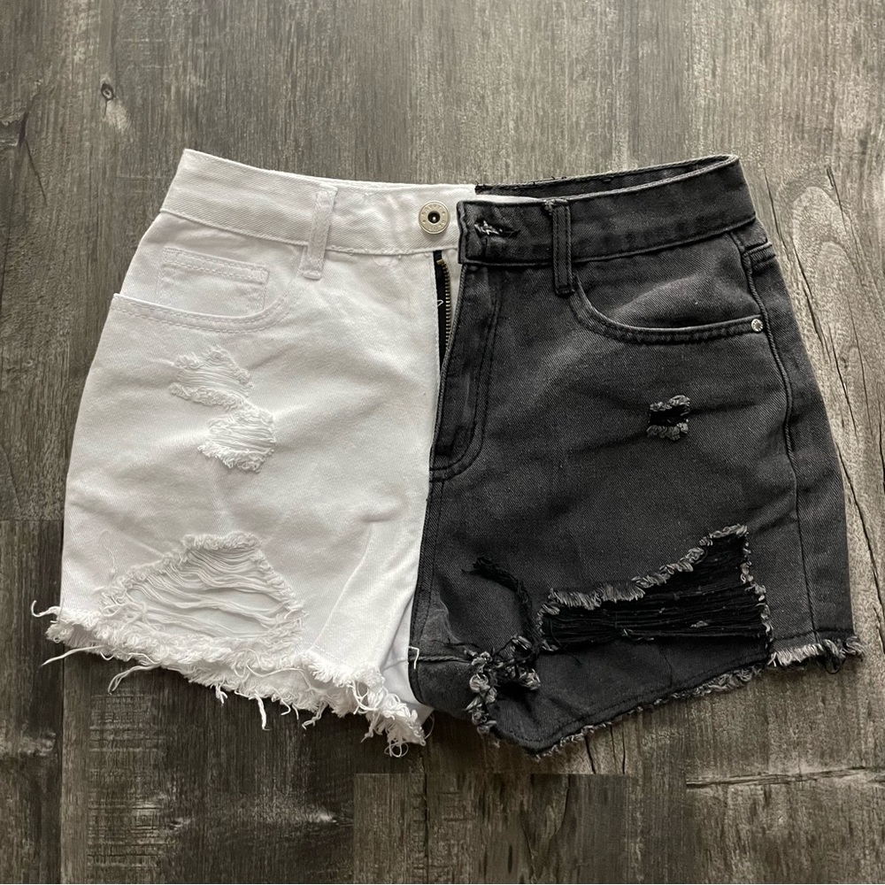 Black & white shorts